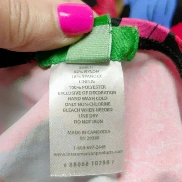 Dip Women’s Floral Tankini Swimsuit Top Size 3X NWT - Picture 6 of 8